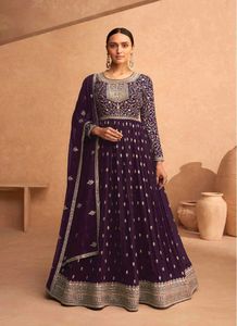 Party Wear Gown with Dupatta  (XS)