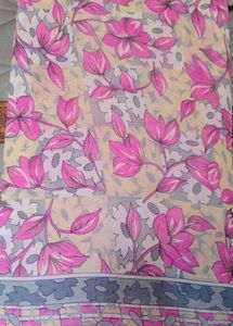 Beautiful Floral Print Saree