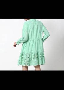 Chic Green Embroidered Kurta