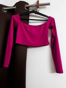 bershka magenta top