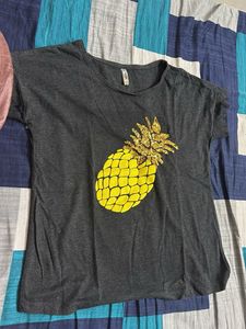 Gray Pineapple Tee