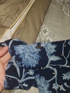 Floral Print Button-Down Top