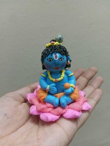 Handmade Cute Baby Krishna Showpiece