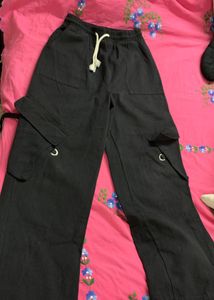 Black Cargo Trouser