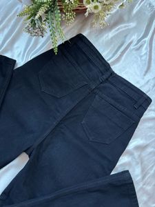 High Waisted Wide Leg Black Jeans
