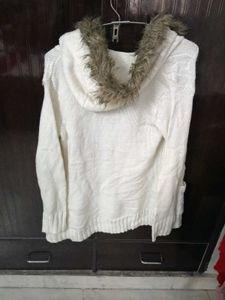 Cozy White Knit Cardigan