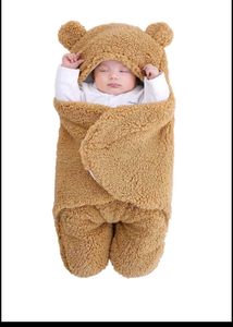 BRANDONN hooded supersoft wearable baby wrapper