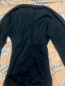 Sparkly Black Long Sleeve Top