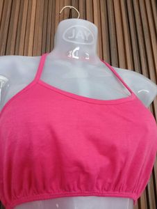 Comfortable Pink Sports Bra