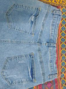 Light Blue Denim Skirt