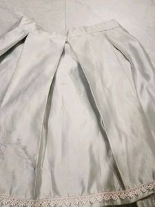 Pleated A-Line Skirt with Lace for 10, 11 year