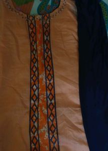 Silk blend Kurti with dupatta