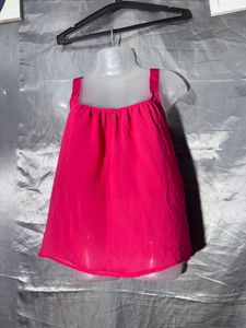 Zara Vibrant Pink Spaghetti Strap Top