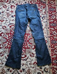 Guess Embellished y2k Flared Jeans
