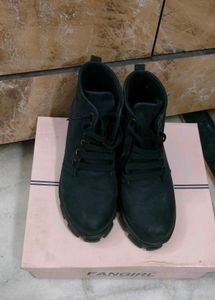 Stylish Black Combat Boots