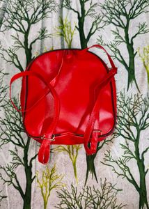 Super Cute Red Small Backpack/Sling Bags
