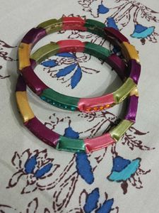 Colorful Beaded Bangles Set