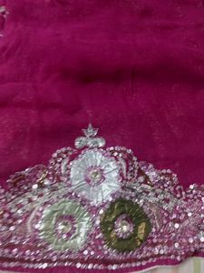 Designer Heavy Saree With Heav