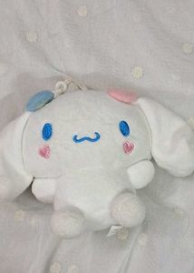 Heart Cinnamoroll Plush Keychain