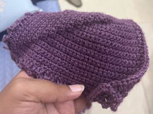 Purple Crochet Bikini Top