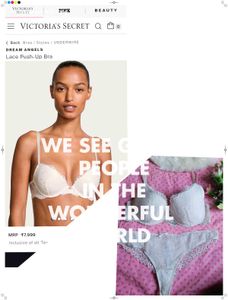 Victoria's Secret Lace Push-Up Bra Set