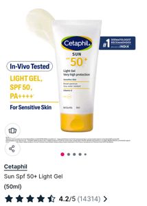 Cetaphil Sun Spf 50+ Light Gel