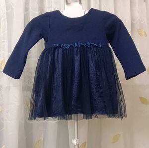 Girls Navy Blue Tutu Dress