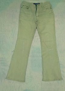 Beige Bootcut Jeans
