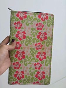 Floral Zippered Pouch