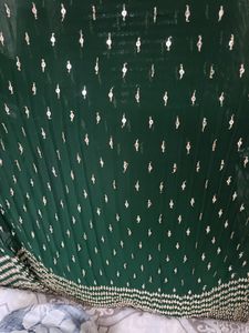 Stunning Green Sequin anarkali