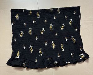 Smocked Floral Tube Top