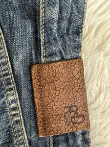 Blue FCUK original Denim Cuff Shorts