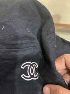 chanal Stylish Black Bucket Hat