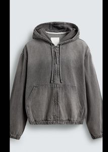 ZARA WASHED HOODED JACKET