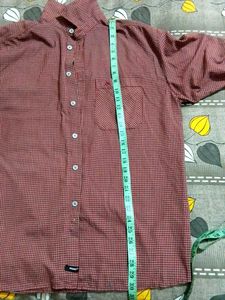 Men's Red Gingham Check Shirt
