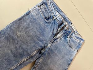 Men's Blue Washed Jeans