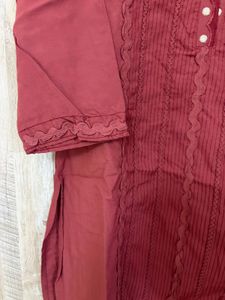 Elegant Red Kurta Set