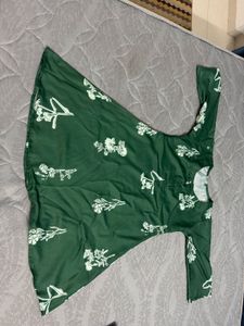 Green Kurta with Floral Print- Farsi style