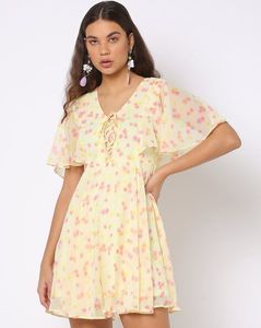 Floral Print Fit &amp; Flare Dress