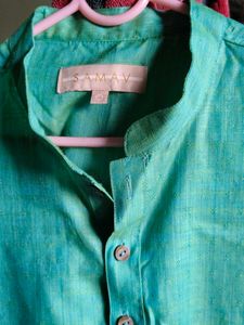 men shirt beautiful sea green colour