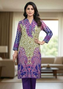 Woolen Printed Kurti