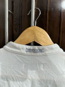 Stone Island White Long Sleeve T-Shirt