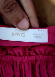 MANGO's Pink Flutter Sleeve Top