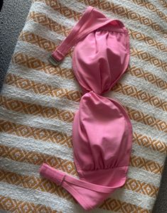 Pink Strapless Bikini Top