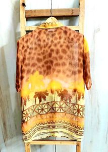 Printed Short Sleeve Shirt Size-44