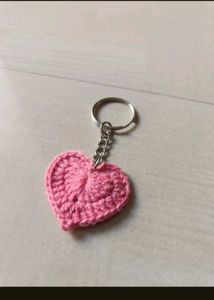 Handmade Crochet Swirl Keychain