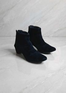 Black Velvet Ankle Boots