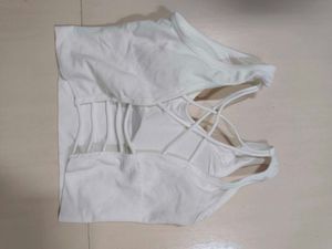 Comfy White Sports Bra