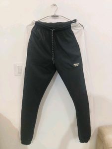 Men's Black & White Track Pants
