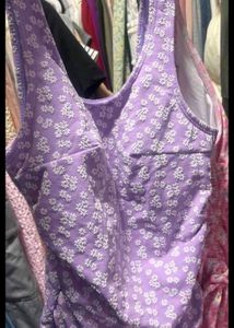 Purple Floral One-Piece Swimsuit